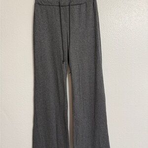 Gray Wide-Leg Lounge Pants